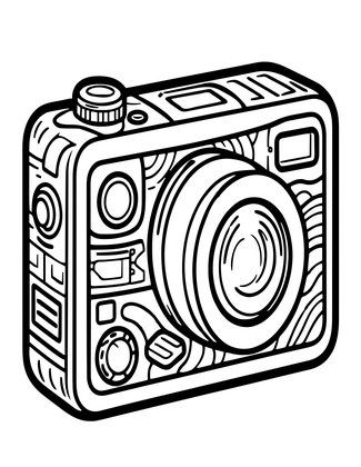 Spy Camera - Free printable coloring page