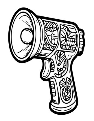 Camera Flash - Free printable coloring page