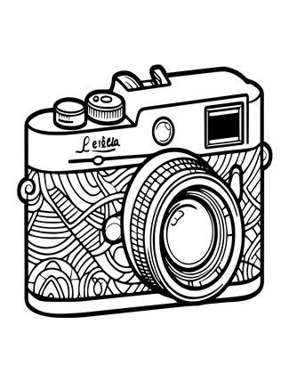 Leica Rangefinder - Free printable coloring page