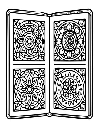 Photo Album - Free printable coloring page
