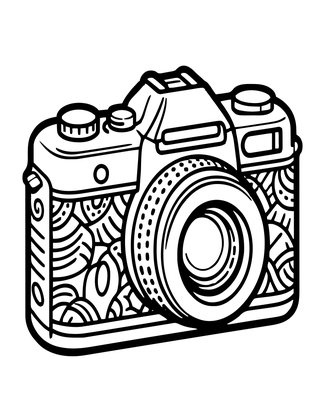 Spy Camera - Free printable coloring page