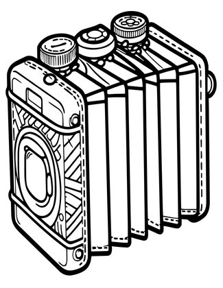 Accordion Bellows - Free printable coloring page