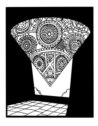 Camera Obscura Room - Free printable coloring page