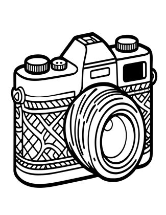 Underwater Camera - Free printable coloring page