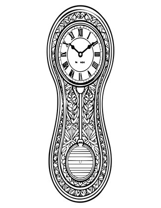 Vienna Regulator - Free printable coloring page