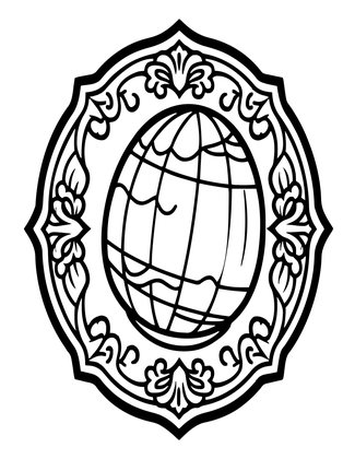 Egg and Dart - Free printable coloring page