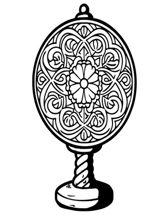 Twisted Column - Free printable coloring page