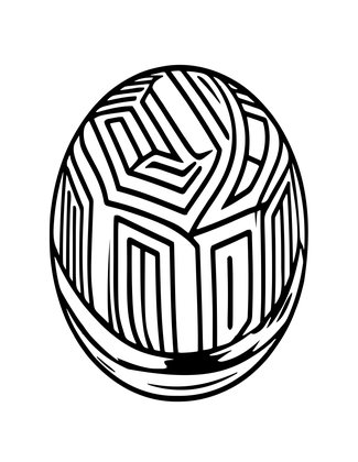 Art Deco Geometric - Free printable coloring page