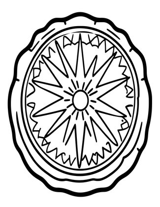 Pressed Glass - Free printable coloring page