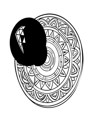 Ebony and Brass - Free printable coloring page
