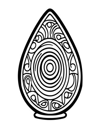 Amber Teardrop - Free printable coloring page