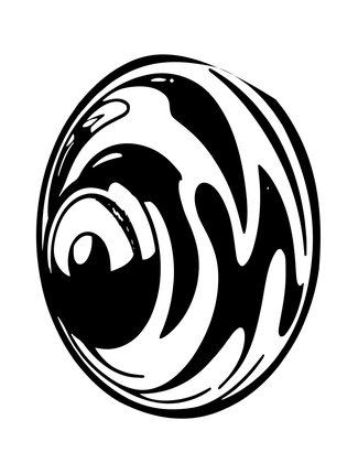 Green Slag Glass - Free printable coloring page