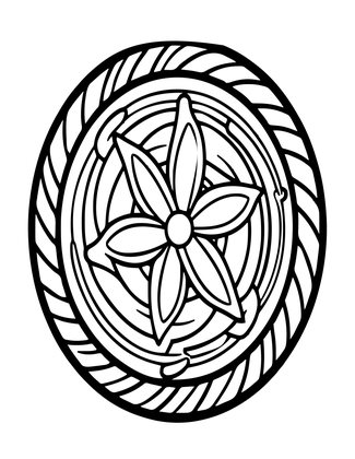 Rope Twist - Free printable coloring page