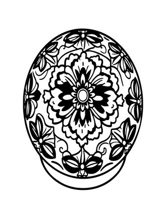 Porcelain Painted - Free printable coloring page