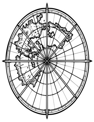Portolan Chart - Free printable coloring page