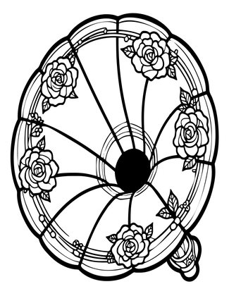 Horn Detail - Free printable coloring page