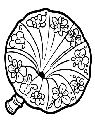Brass Morning Glory - Free printable coloring page