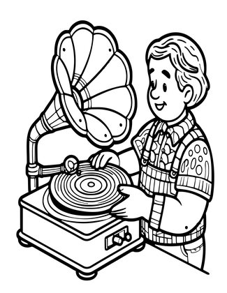 Last Record - Free printable coloring page