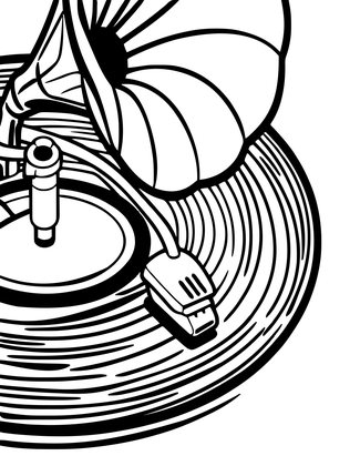 Needle Drop - Free printable coloring page