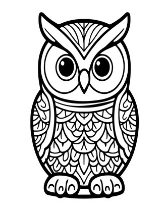 Figural Inkwell - Free printable coloring page