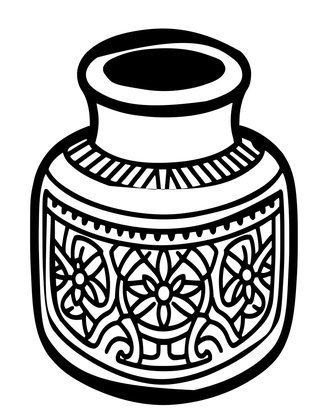 School Inkwell - Free printable coloring page