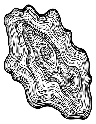 Topographic Vintage - Free printable coloring page