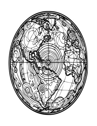 Map of the Moon - Free printable coloring page