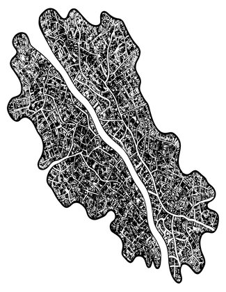 River Delta Map - Free printable coloring page