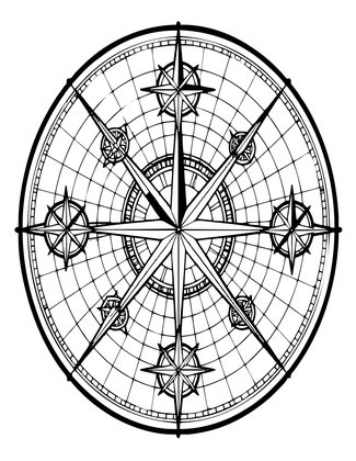 Portolan Chart - Free printable coloring page
