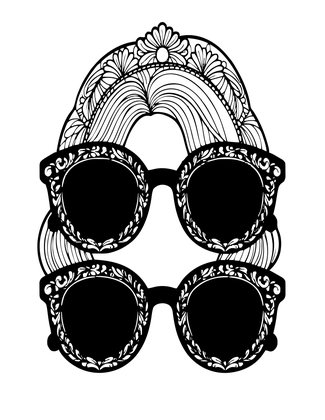 Cobalt Blue - Free printable coloring page