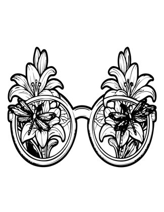 Art Nouveau Design - Free printable coloring page