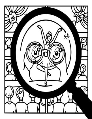 Stage View - Free printable coloring page