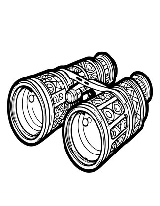 Opera Glasses Repair - Free printable coloring page