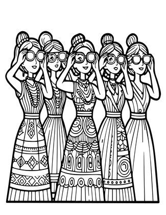 Opera Season - Free printable coloring page