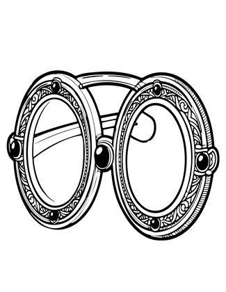 Silver Filigree - Free printable coloring page