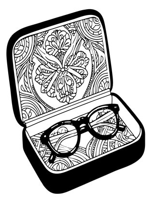 Leather Case - Free printable coloring page
