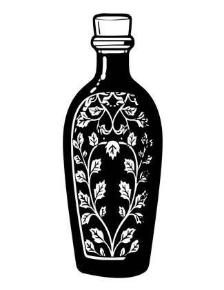 Bohemian Ruby Glass - Free printable coloring page