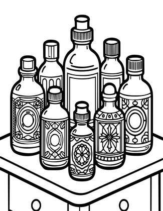 Atomizer Cluster - Free printable coloring page
