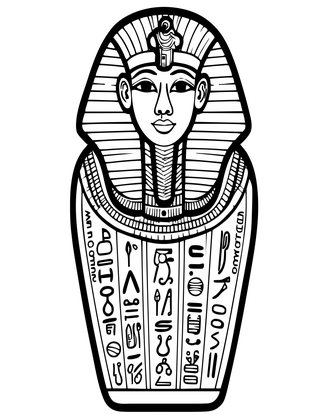 Egyptian Revival Bottle - Free printable coloring page