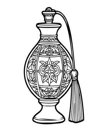 Victorian Atomizer - Free printable coloring page