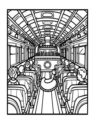 Phonograph at Sea - Free printable coloring page