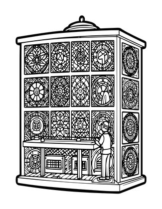 Remote Station - Free printable coloring page