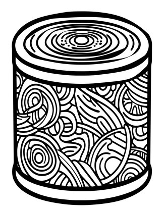 Wax Cylinder - Free printable coloring page