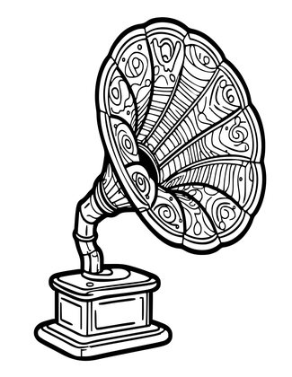 Recording Artist - Free printable coloring page
