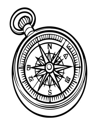 Compass Interior - Free printable coloring page