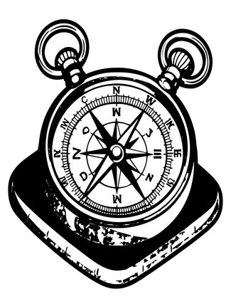 Silver Compass - Free printable coloring page