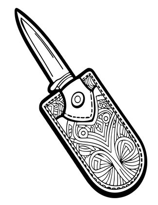 Embossed Case - Free printable coloring page