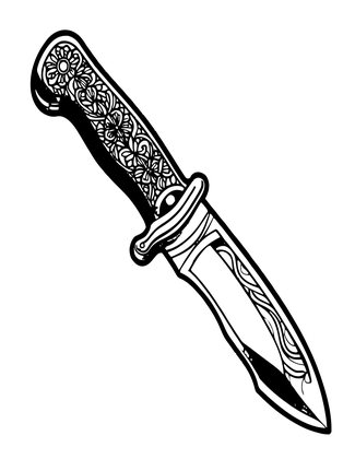 Gold Etched - Free printable coloring page