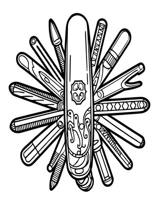 Swiss Army - Free printable coloring page