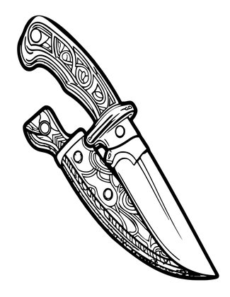 Stag Horn - Free printable coloring page